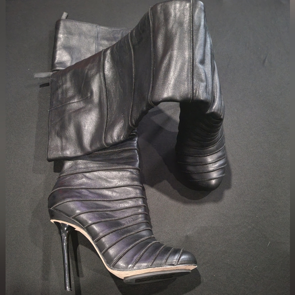 Leather Knee Boot